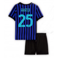 Stroje piłkarskie Inter Milan Manuel Akanji #25 Koszulka Podstawowej dla dzieci 2025-26 Krótki Rękaw (+ szorty)